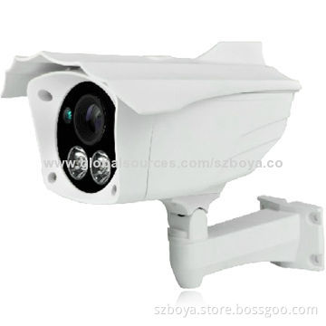 720P 1.0MP Water-resistant Bullet IP Camera with 60m Dot-matrix IR, 3-axis Bracket, PoE P2P